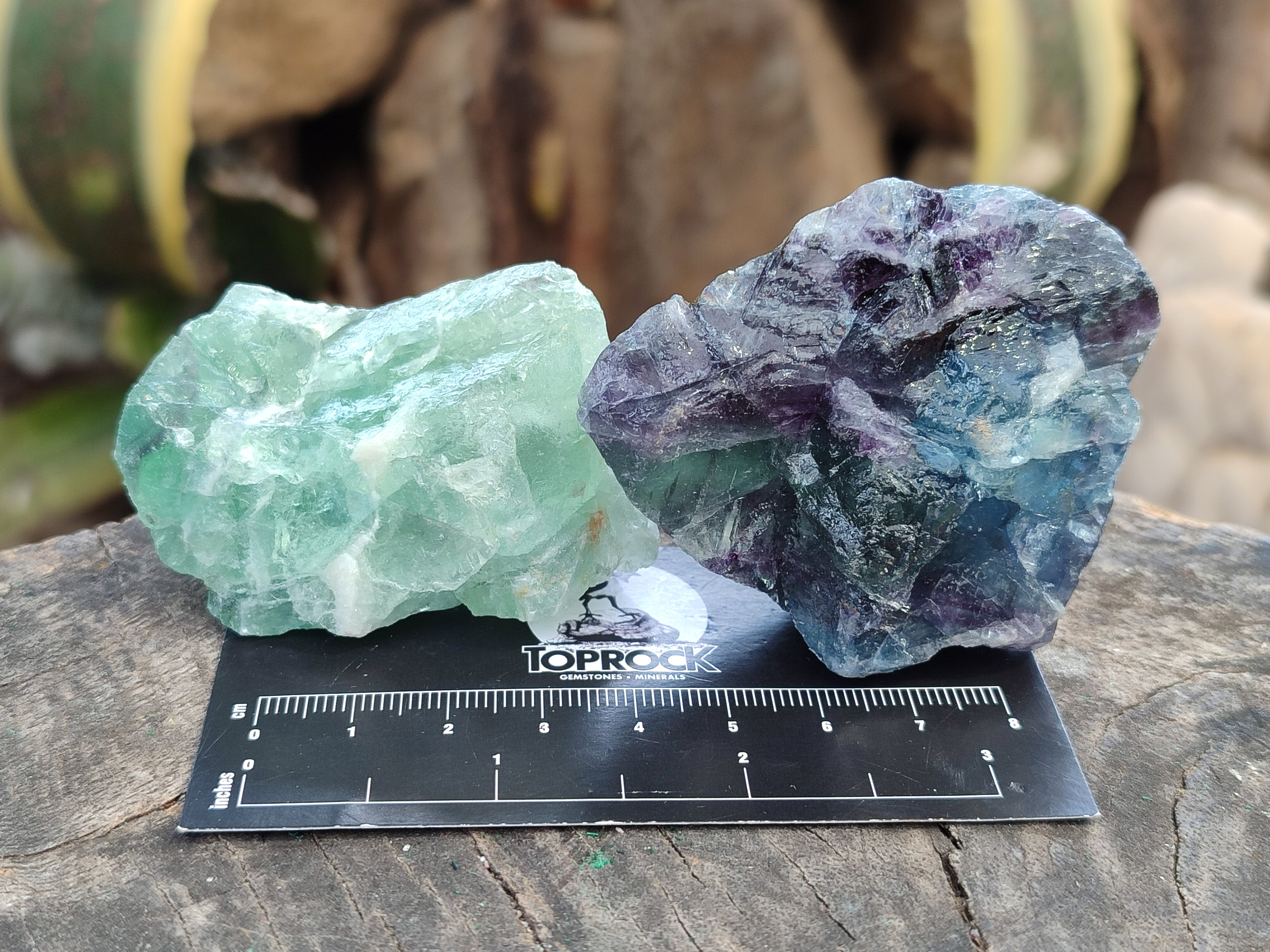 Natural Watermelon Fluorite Cobbed Specimens x 4.02 kg Lot From Uis, Namibia - Toprock Gemstones and Minerals 