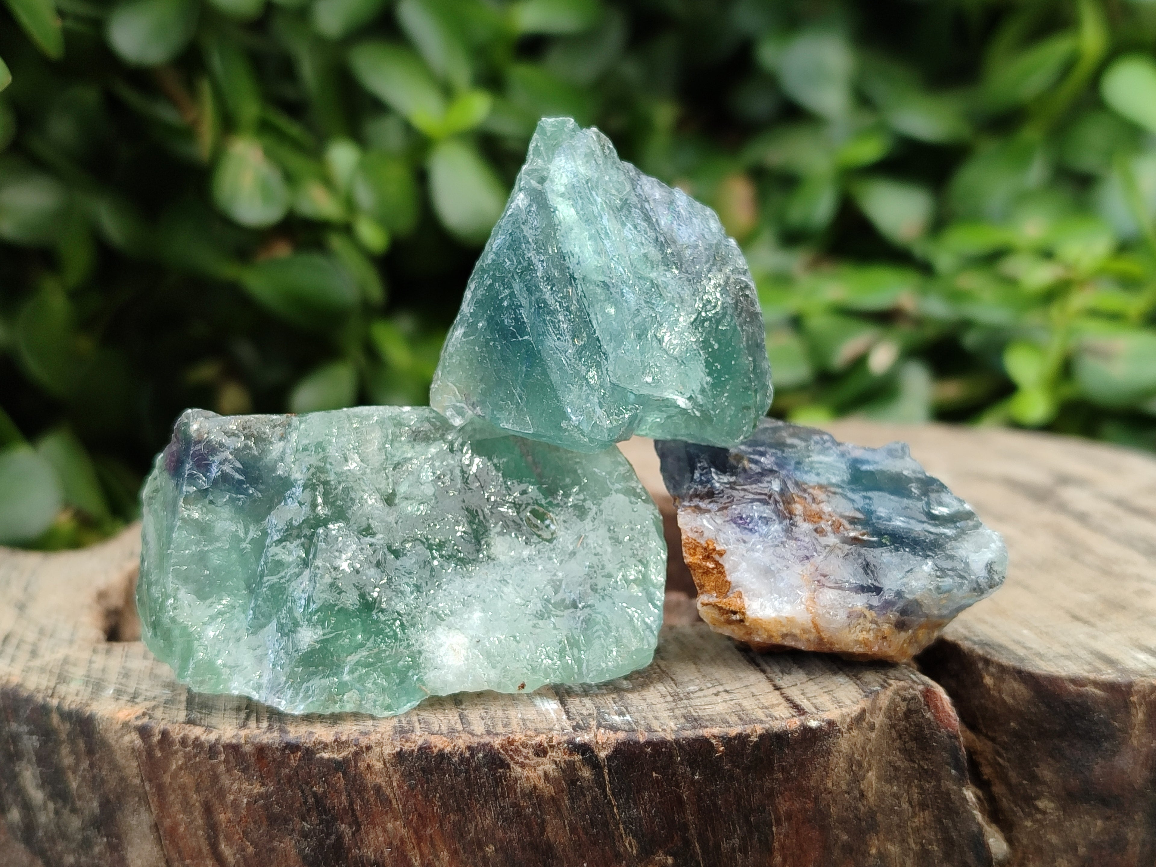Natural Watermelon Fluorite Cobbed Specimens x 4.02 kg Lot From Uis, Namibia - Toprock Gemstones and Minerals 
