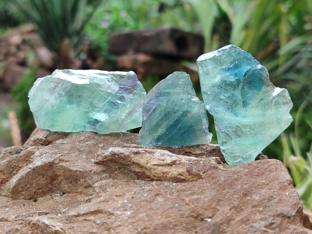 Natural Watermelon Fluorite Cobbed Specimens x 4.02 kg Lot From Uis, Namibia - Toprock Gemstones and Minerals 