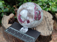 Polished Rubellite Pink Tourmaline Spheres x 2 From Ambatondrazaka, Madagascar