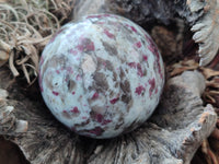 Polished Rubellite Pink Tourmaline Spheres x 2 From Ambatondrazaka, Madagascar