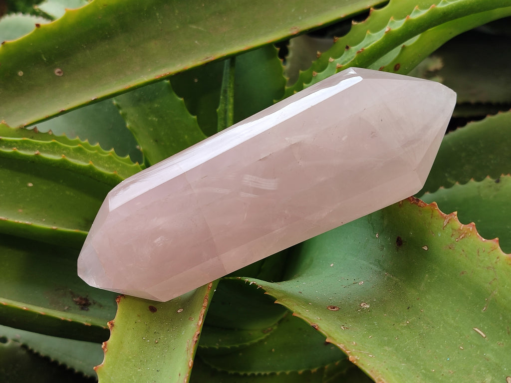Polished Double Terminated Rose Quartz Points x 3 From Ambatondrazaka, Madagascar - Toprock Gemstones and Minerals 