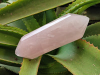 Polished Double Terminated Rose Quartz Points x 3 From Ambatondrazaka, Madagascar