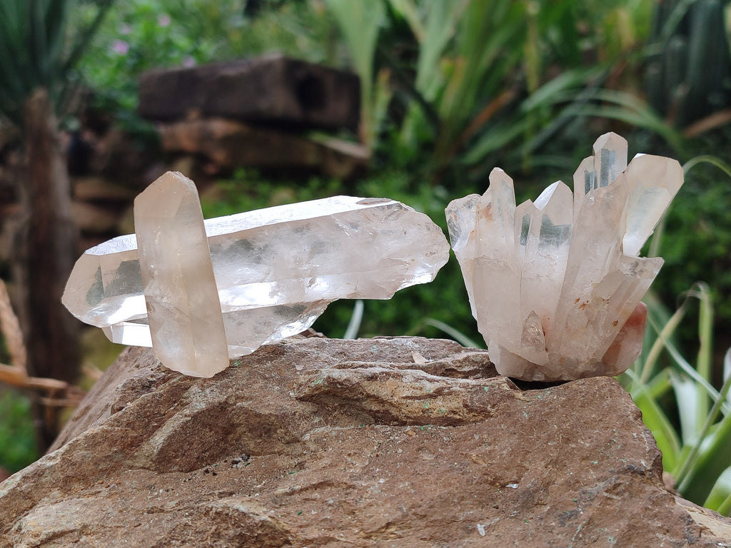Natural Quartz Clusters x 35 From Madagascar - Toprock Gemstones and Minerals 