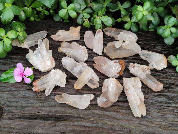 Natural Quartz Clusters x 35 From Madagascar