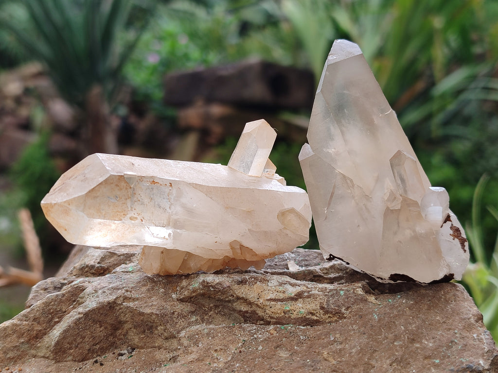Natural Quartz Clusters x 35 From Madagascar - Toprock Gemstones and Minerals 