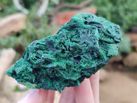 Natural Silky Malachite Specimens x 6 From Kasompe, Congo - Toprock Gemstones and Minerals 
