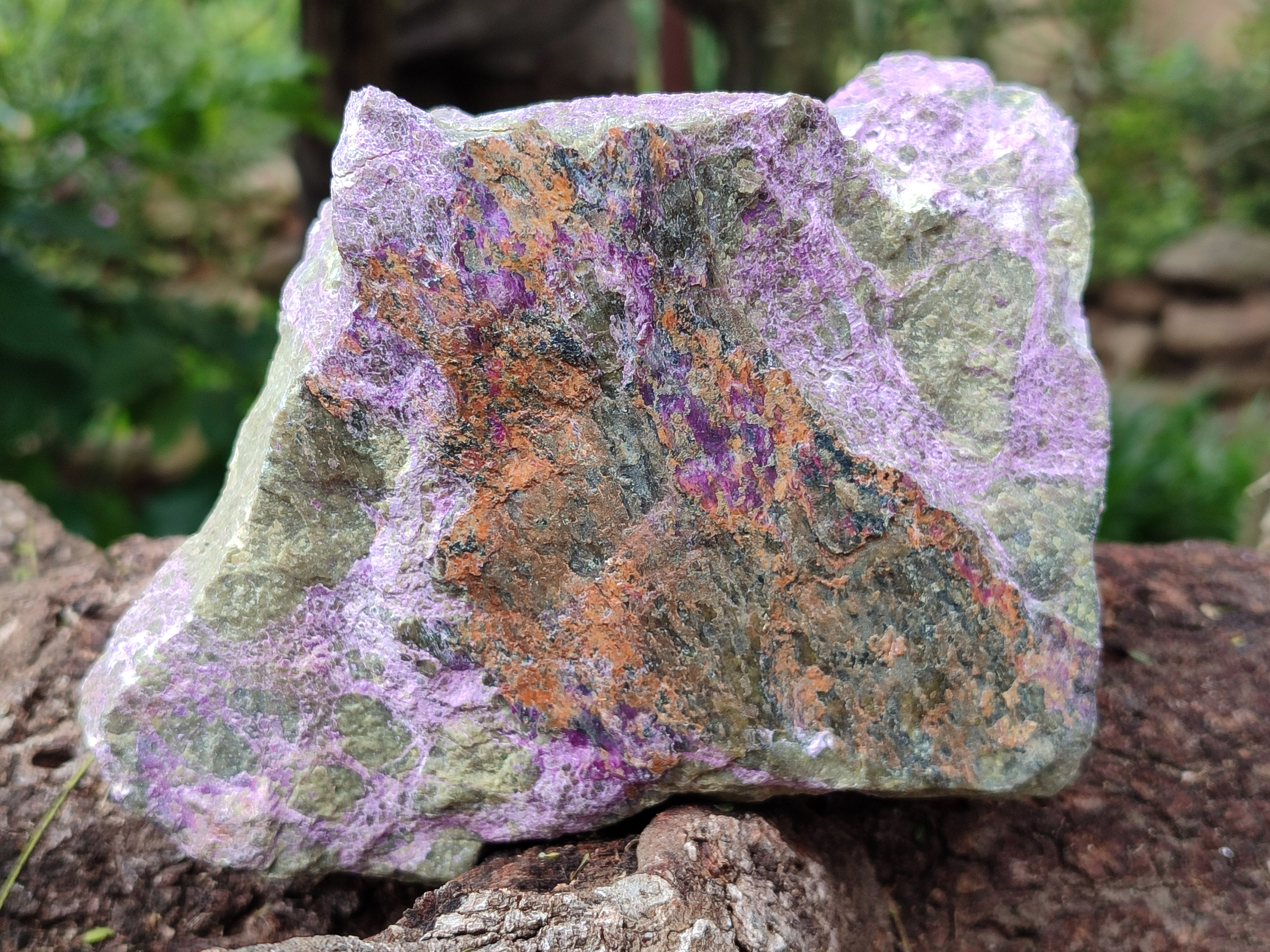 Natural Stichtite Cobbed Specimens x 2 From Barberton, South Africa - Toprock Gemstones and Minerals 
