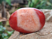 Polished Carnelian Palm Stones x 12 From Madagascar