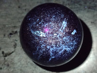 Polished Black Tourmaline Standing Free Forms and Sphere x 2 From Madagascar