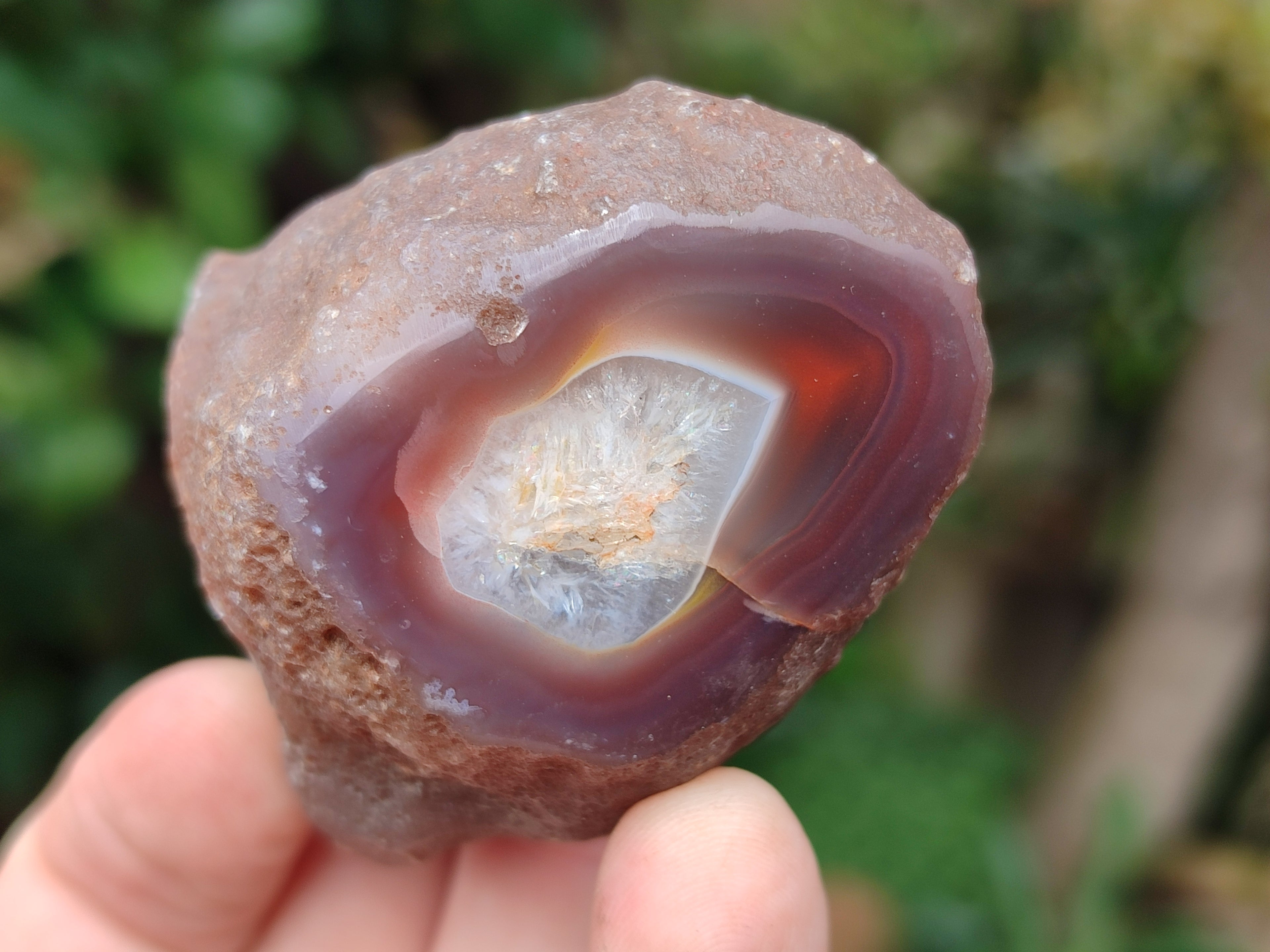 Polished On One Side Red Sashe River Agate Nodules x 20 From Zimbabwe - Toprock Gemstones and Minerals 