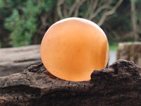 Polished Orange Twist Calcite Leaf Palm Stones x 25 From Maevantanana, Madagascar