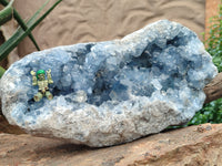 Natural Celestite Geode Specimens x 1 From Sakoany, Madagascar