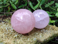 Polished Rose Quartz Spheres x 4 From Ambatondrazaka, Madagascar