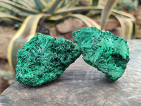 Natural Silky Malachite Specimens x 6 From Kasompe, Congo - Toprock Gemstones and Minerals 