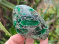 Polished Emerald Mica In Matrix Standing Free Forms x 4 From Mutoko, Zimbabwe - Toprock Gemstones and Minerals 