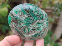 Polished Emerald Mica In Matrix Standing Free Forms x 4 From Mutoko, Zimbabwe - Toprock Gemstones and Minerals 