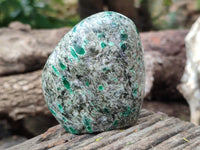 Polished Emerald Mica In Matrix Standing Free Forms x 4 From Mutoko, Zimbabwe - Toprock Gemstones and Minerals 