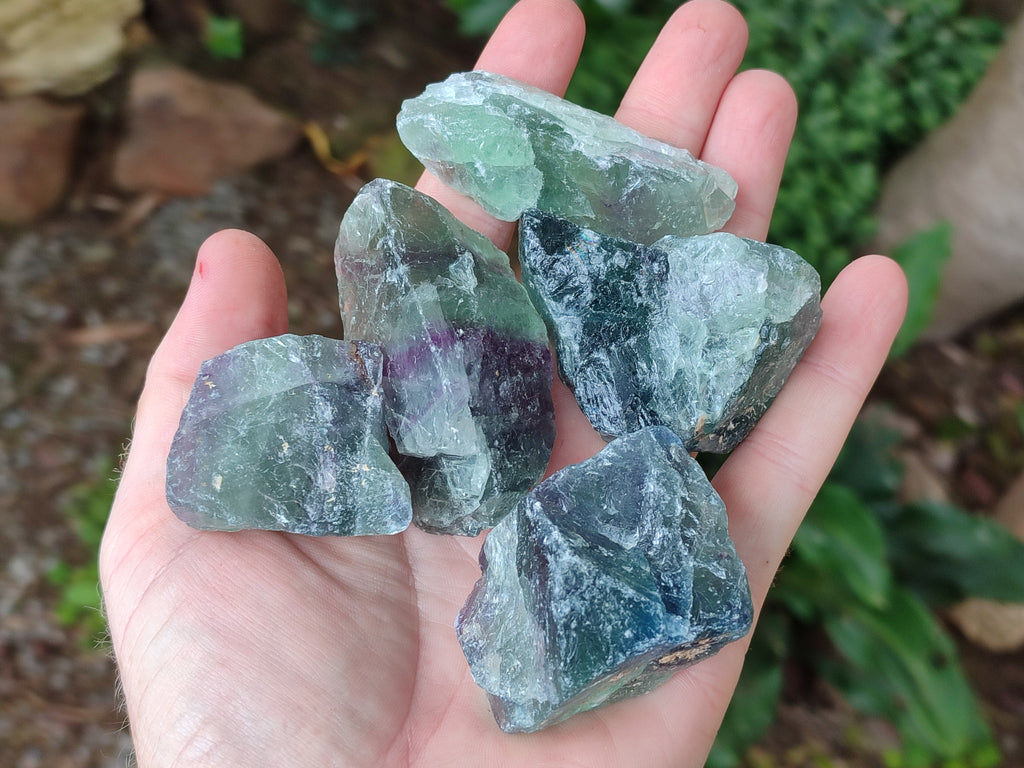 Natural Watermelon Fluorite Cobbed Specimens x 4.03 Kg Lot From Uis, Namibia - Toprock Gemstones and Minerals 