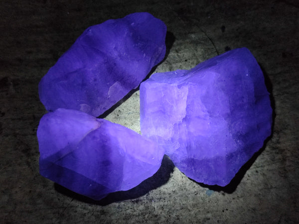 Natural Watermelon Fluorite Cobbed Specimens x 4.03 Kg Lot From Uis, Namibia