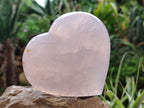 Polished Girasol Rose Quartz Hearts x 3 From Ambatondrazaka, Madagascar - Toprock Gemstones and Minerals 