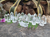 Polished Clear Quartz Crystals x 20 From Madagascar