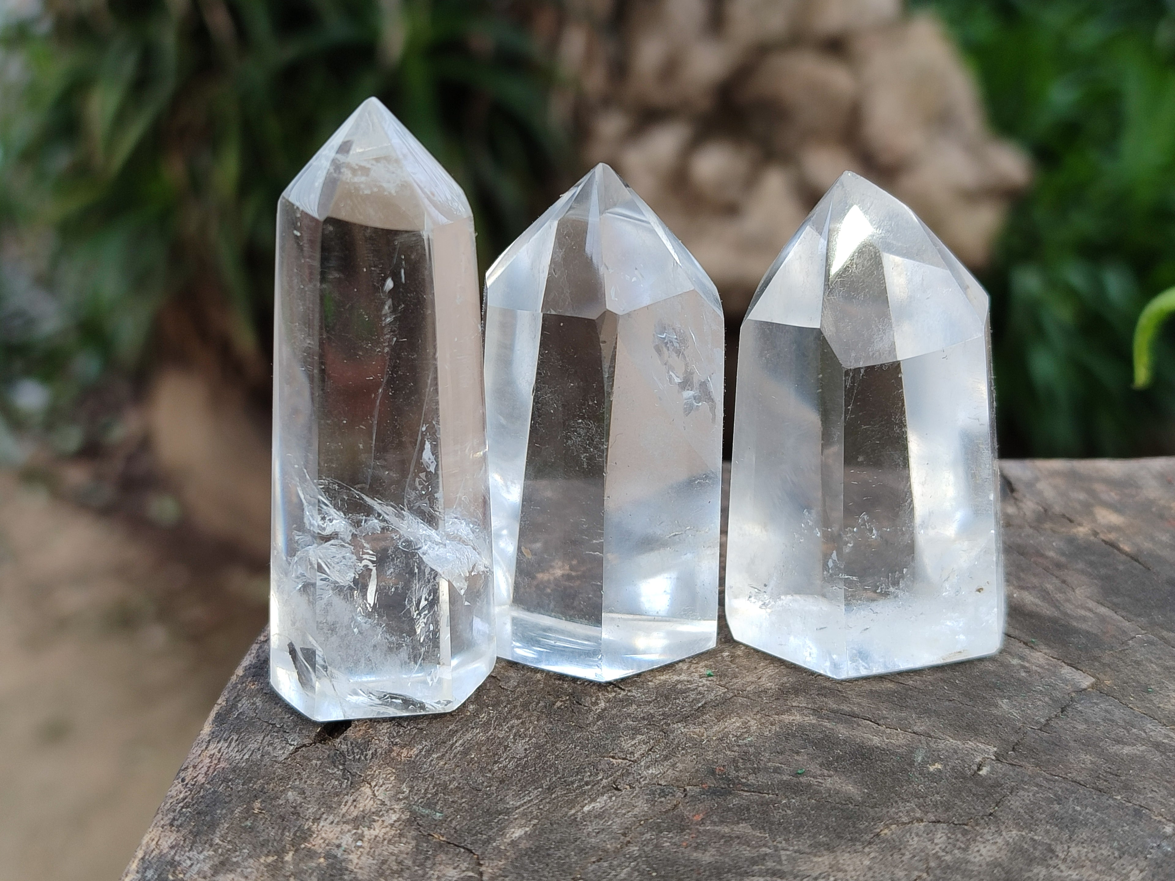 Polished Clear Quartz Crystals x 20 From Madagascar - Toprock Gemstones and Minerals 