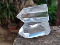 Polished Clear Quartz Crystals x 20 From Madagascar