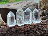 Polished Clear Quartz Crystals x 20 From Madagascar