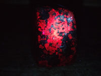 Polished Ruby Corundum In Chrome Verdite Standing Free Forms x 3 From Zimbabwe - Toprock Gemstones and Minerals 