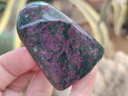 Polished Ruby Corundum In Chrome Verdite Standing Free Forms x 3 From Zimbabwe - Toprock Gemstones and Minerals 