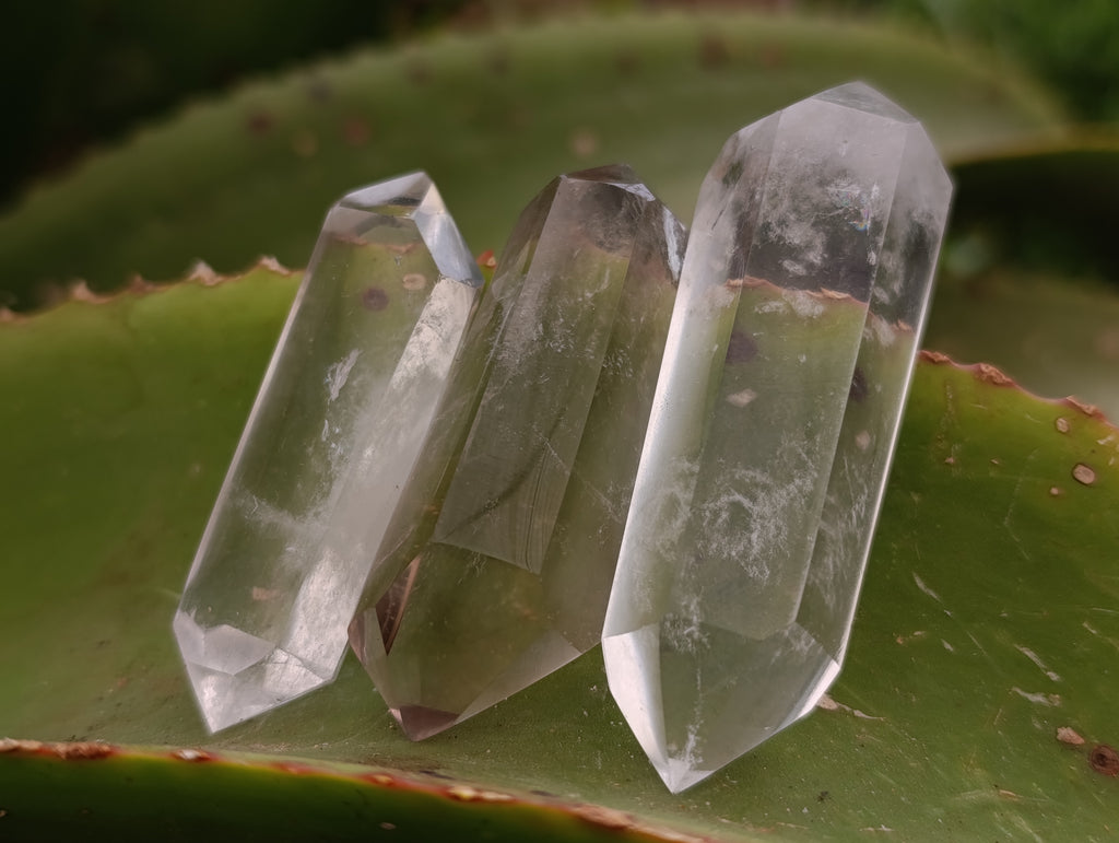 Polished Double Terminated Quartz Crystals x 35 From Madagascar - Toprock Gemstones and Minerals 