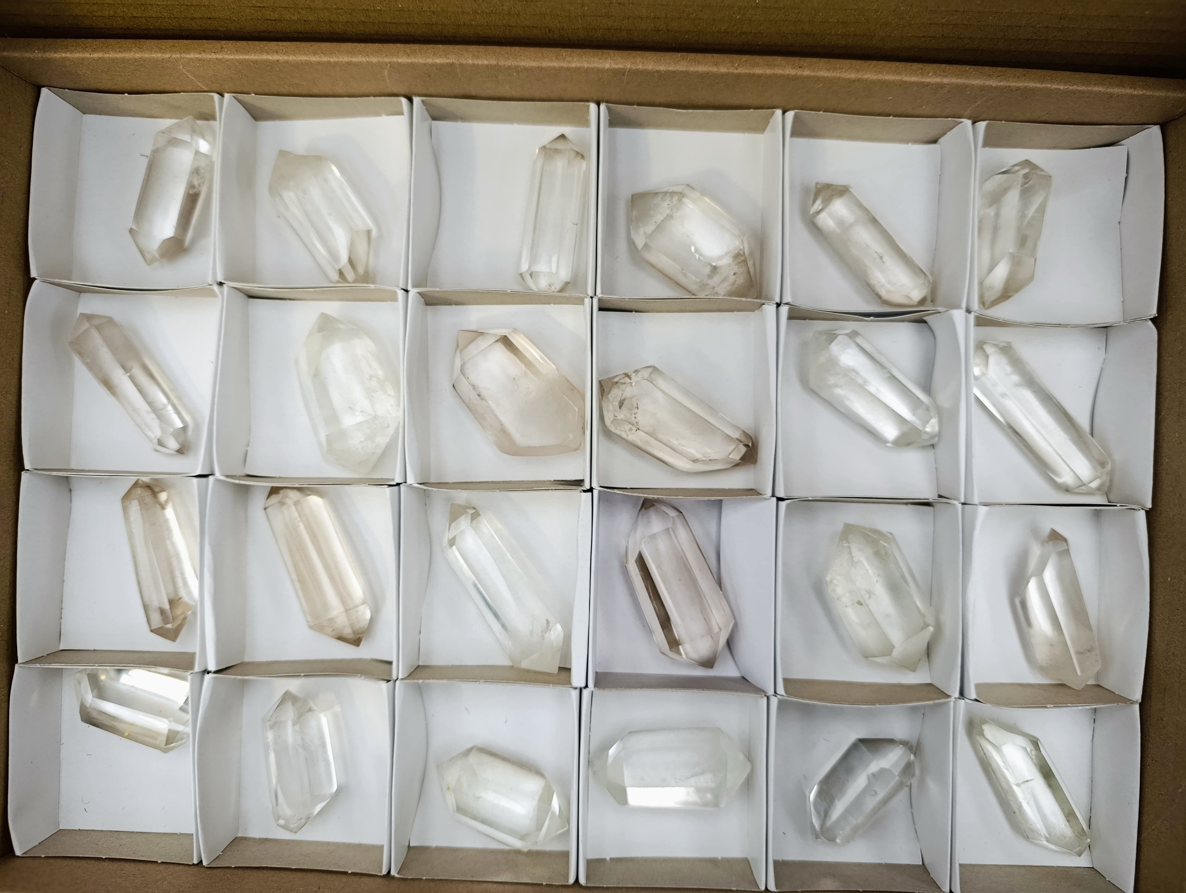 Polished Double Terminated Quartz Crystals x 35 From Madagascar - Toprock Gemstones and Minerals 