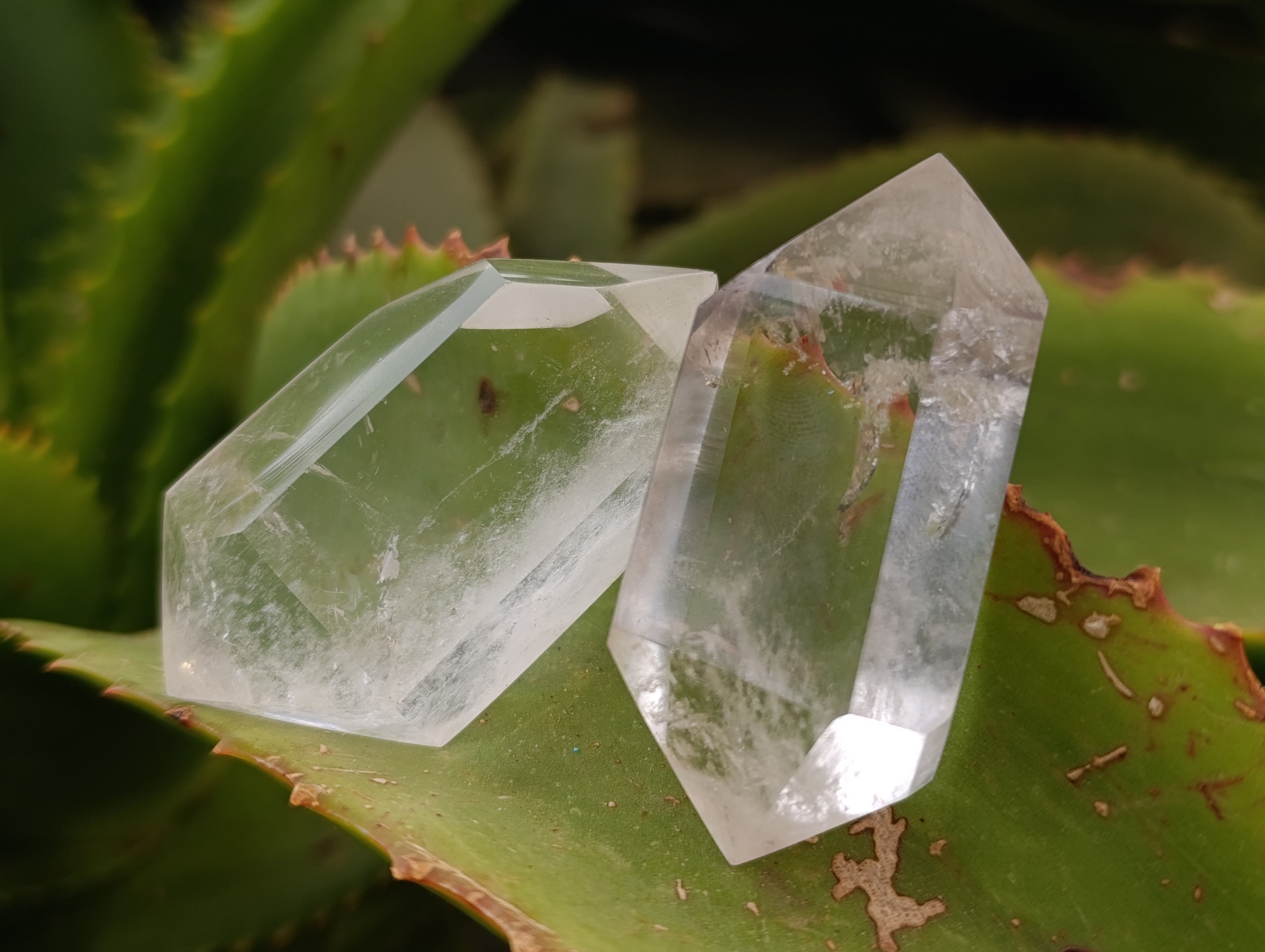 Polished Double Terminated Quartz Crystals x 35 From Madagascar - Toprock Gemstones and Minerals 