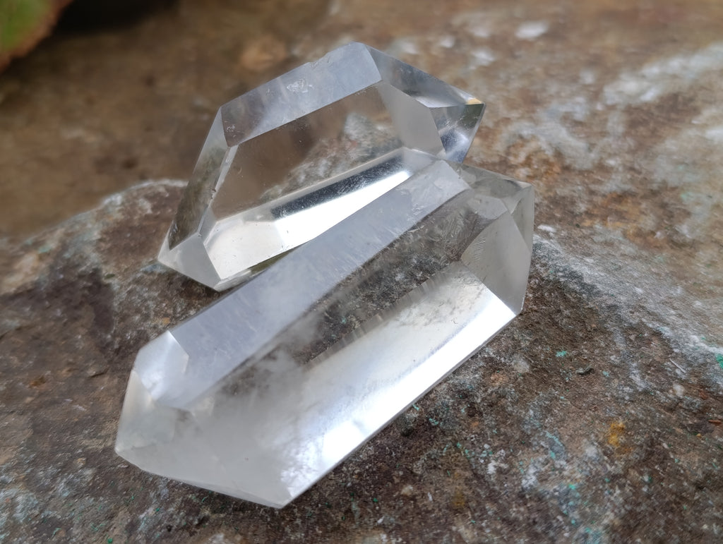 Polished Double Terminated Quartz Crystals x 35 From Madagascar - Toprock Gemstones and Minerals 