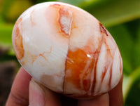 Polished Carnelian Palm Stones x 21 From Madagascar