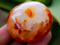 Polished Carnelian Palm Stones x 21 From Madagascar