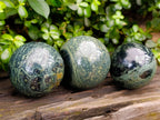 Polished Stromatolite Jasper Spheres x 3 From Katsepy, Madagascar - Toprock Gemstones and Minerals 