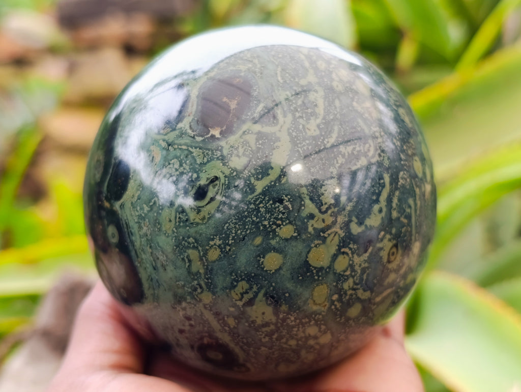 Polished Stromatolite Jasper Spheres x 3 From Katsepy, Madagascar - Toprock Gemstones and Minerals 