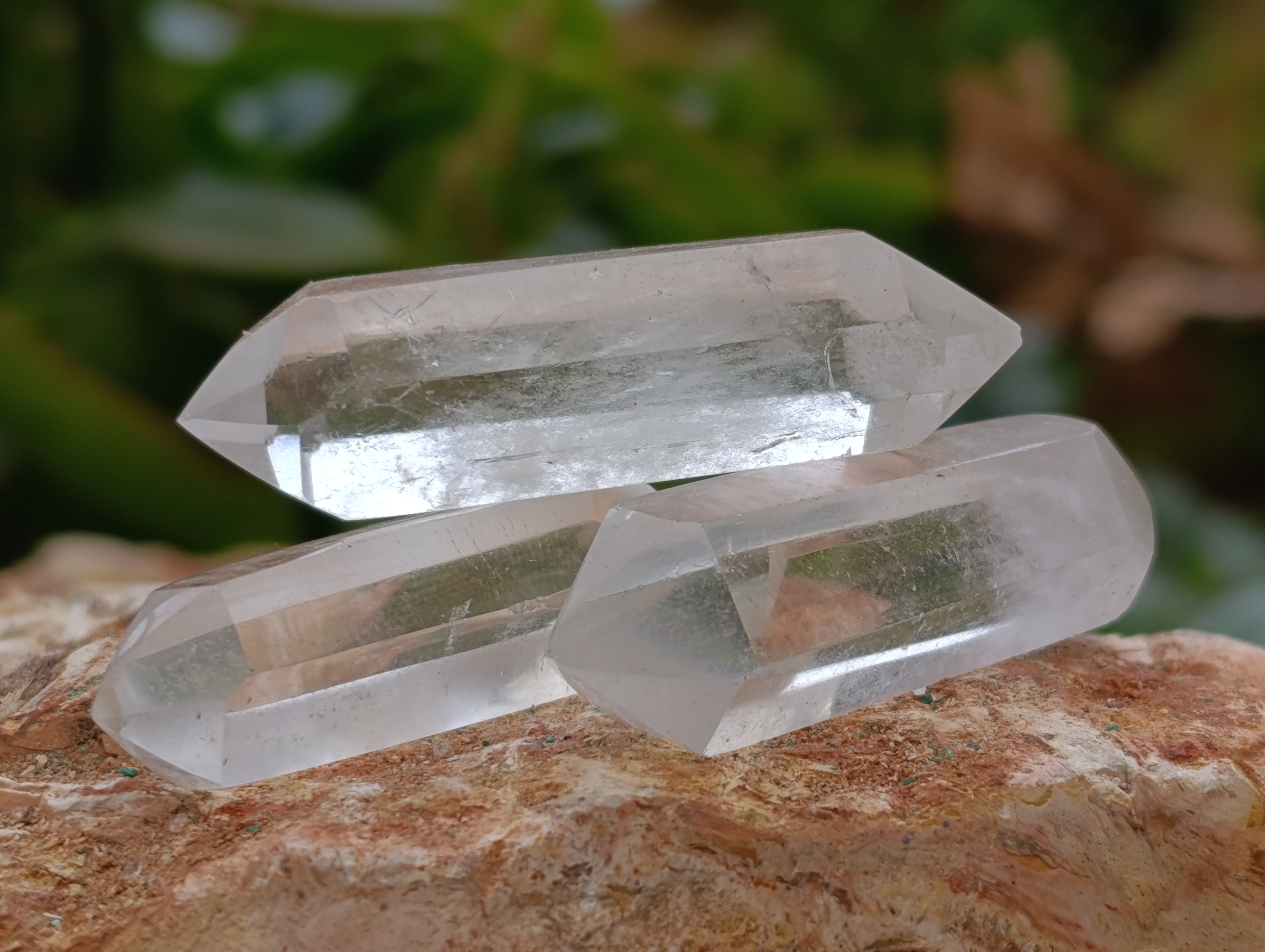 Polished Double Terminated Quartz Crystals x 35 From Madagascar - Toprock Gemstones and Minerals 