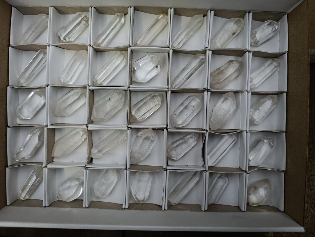 Polished Double Terminated Quartz Crystals x 35 From Madagascar - Toprock Gemstones and Minerals 