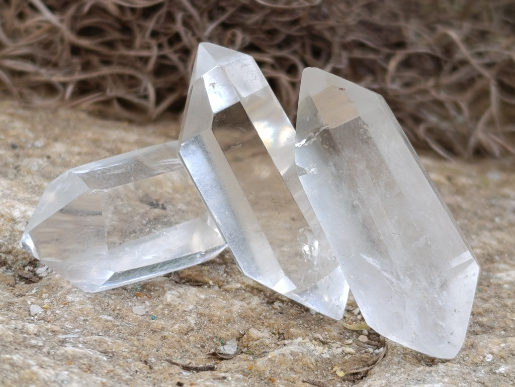 Polished Double Terminated Quartz Crystals x 35 From Madagascar - Toprock Gemstones and Minerals 