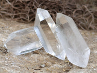 Polished Double Terminated Quartz Crystals x 35 From Madagascar