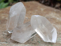 Polished Double Terminated Quartz Crystals x 35 From Madagascar