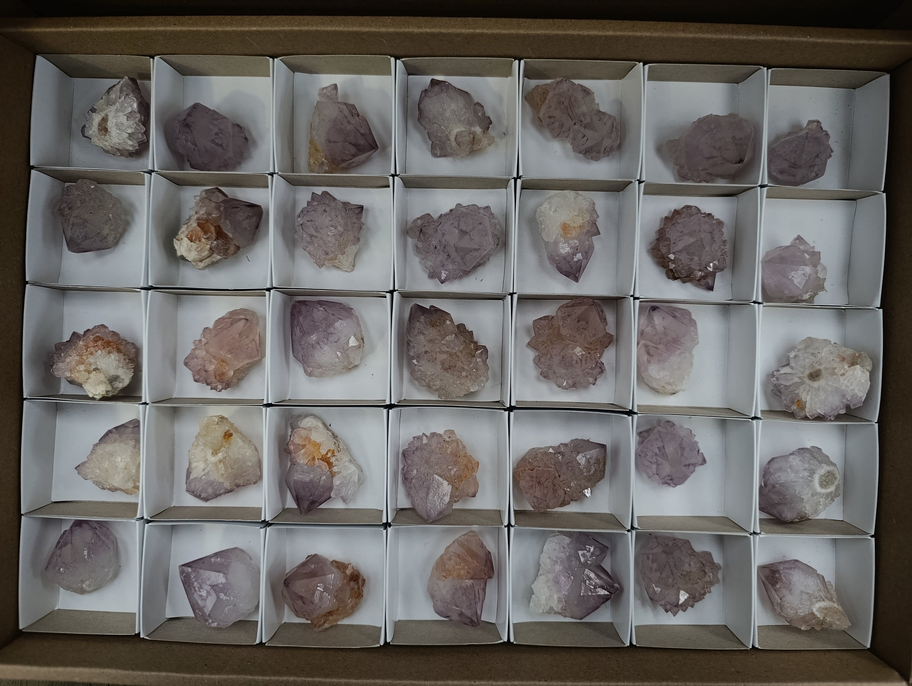 Natural Dark Purple Amethyst Spirit Quartz Clusters x 35 From Boekenhouthoek, South Africa - Toprock Gemstones and Minerals 