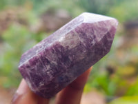 Polished Lepidolite with Pink Rubellite Points x 5 From Ambatondrazaka, Madagascar