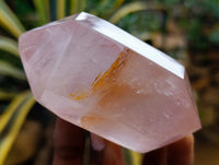 Polished Double Terminated Rose Quartz Points x 6 From Ambatondrazaka, Madagascar
