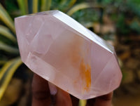 Polished Double Terminated Rose Quartz Points x 6 From Ambatondrazaka, Madagascar