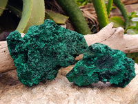 Natural Silky Malachite Specimens x 4 From Kasompe, Congo - Toprock Gemstones and Minerals 