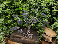 Hand Made Black Tourmaline Tumble Chip Wire Wrap Tree - From KwaZulu, Natal, South Africa
